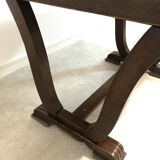 Oak table with extensions for art deco style dining room