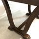 Oak table with extensions for art deco style dining room