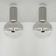 Set of 2 Large 1970s Modernist Flush Lamps by Motoko Ishii for Staff