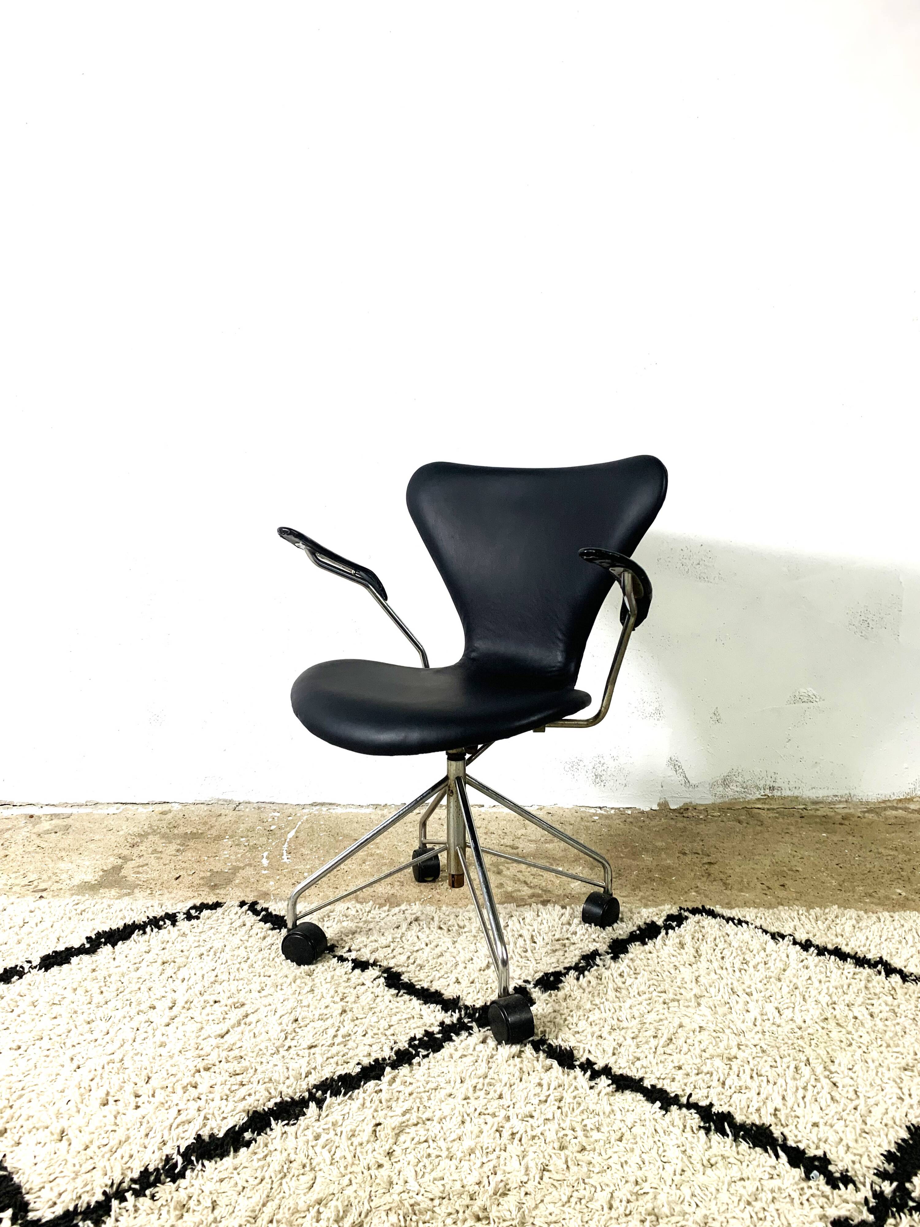 Seven Office Chair by Arne Jacobsen for Fritz Hansen, Denmark, 1960s
