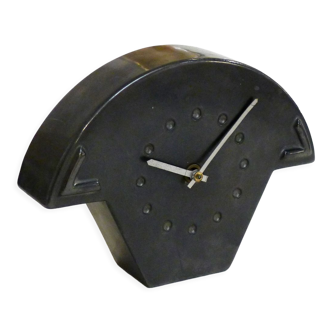 Midcentury earthenware clock