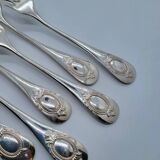 Fourchettes de Table en Métal Argenté Alfénide Lot de 7
