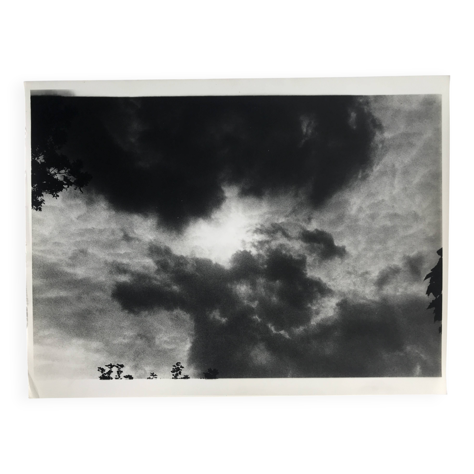 Rosine NUSIMOVICI, Untitled (Cloud IV), c 1980. Black and white silver print