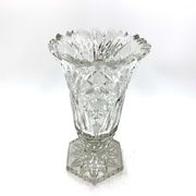 Midcentury Crystal Vase, Poland, 1960