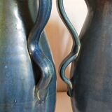 Duo of Flemish pottery of Charles and Auguste Maes early twentieth century