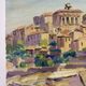 Gordes, village in the Luberon, oil on canvas signed Gisèle Renaut