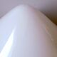Vintage white Murano blown glass mushroom lamp