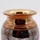 Shiny Ceramic Vase Gold Glaze Colors by Georges Pelletier Vallauris - 1960s