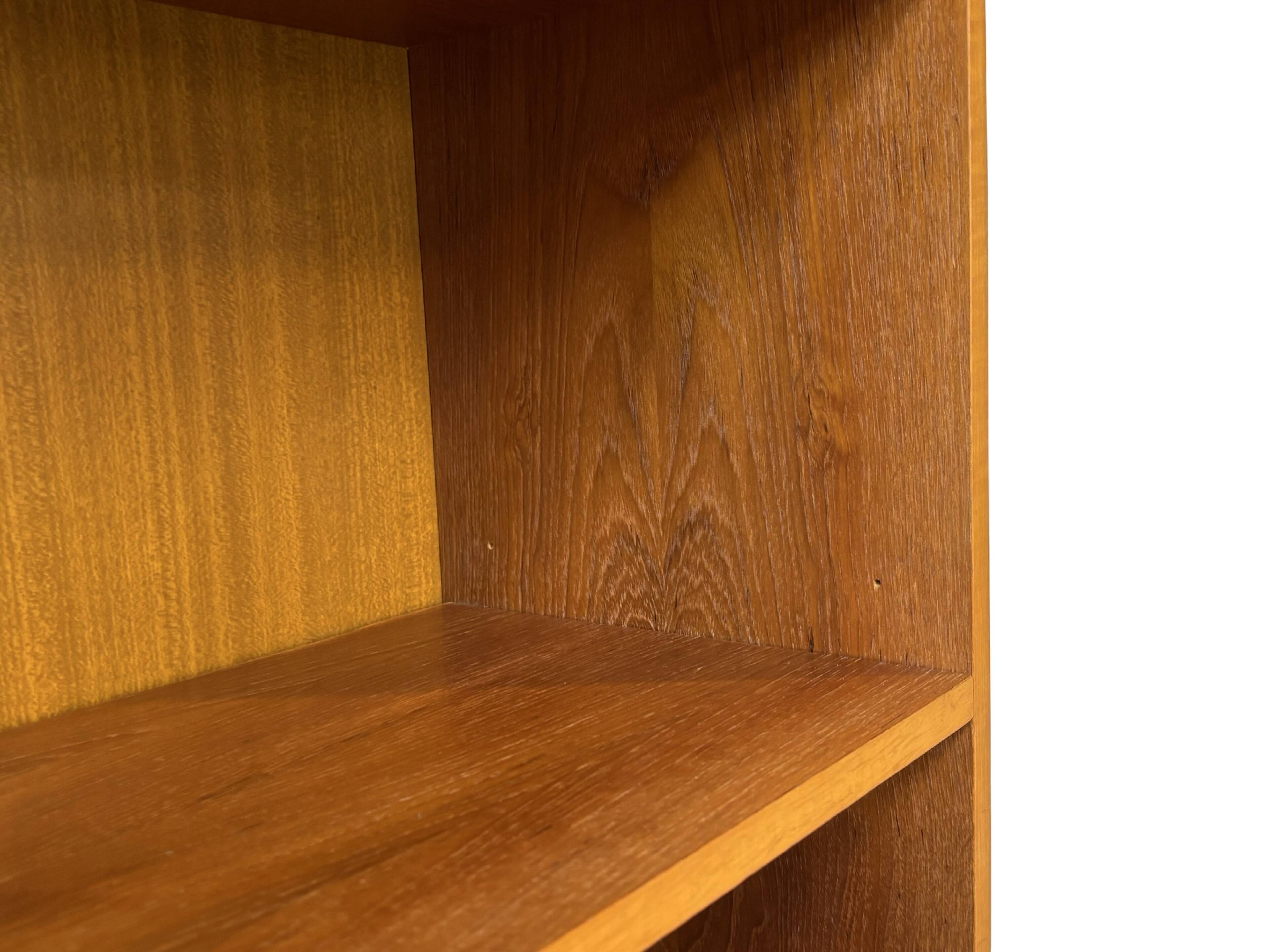 Large vintage teak bookcase, Danish design, 1960s