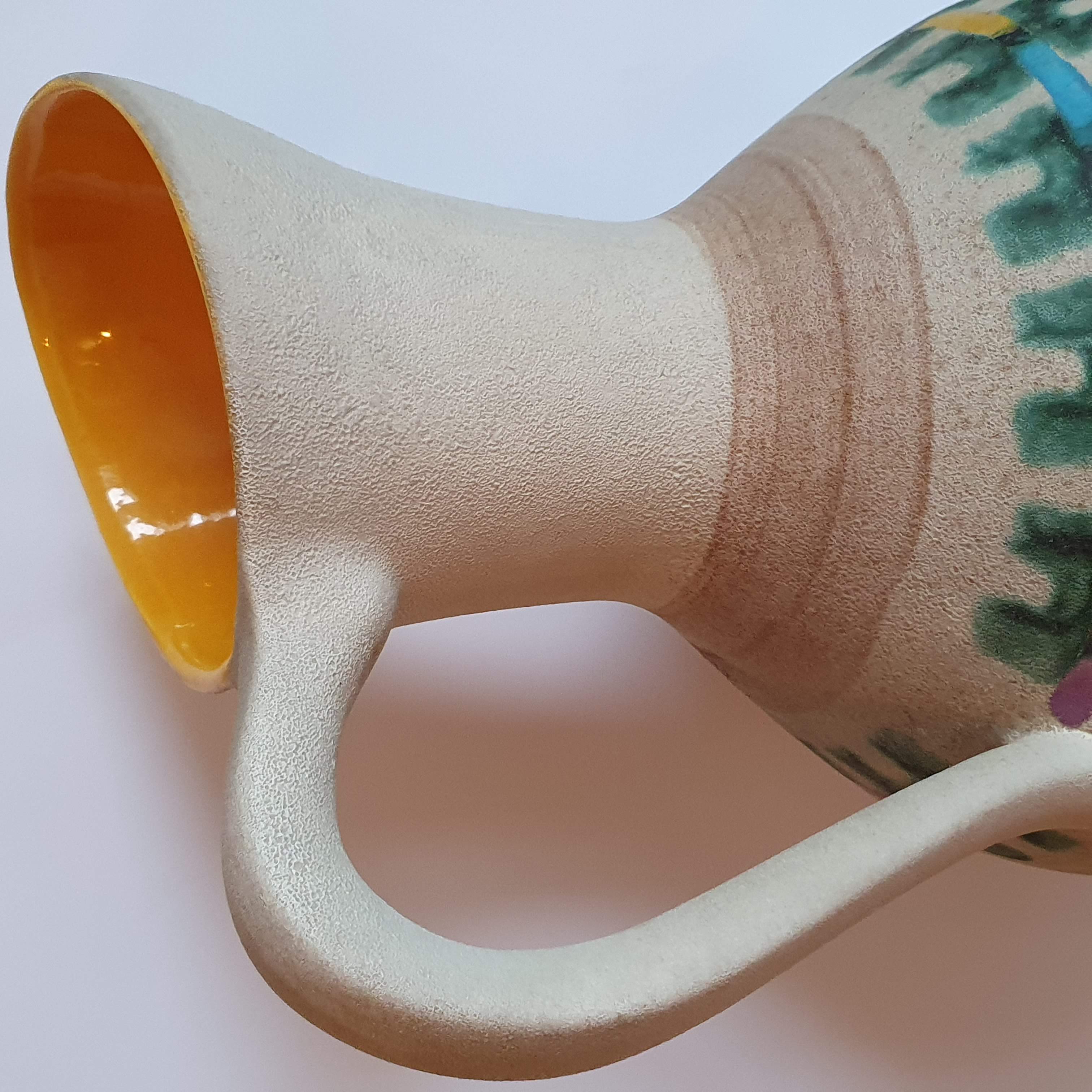 Large vase ceramic pitcher West Germany