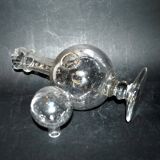 Vintage pitcher carafe in bubble-blown glass from Biot glassworks? H. 34cm