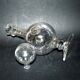 Vintage pitcher carafe in bubble-blown glass from Biot glassworks? H. 34cm