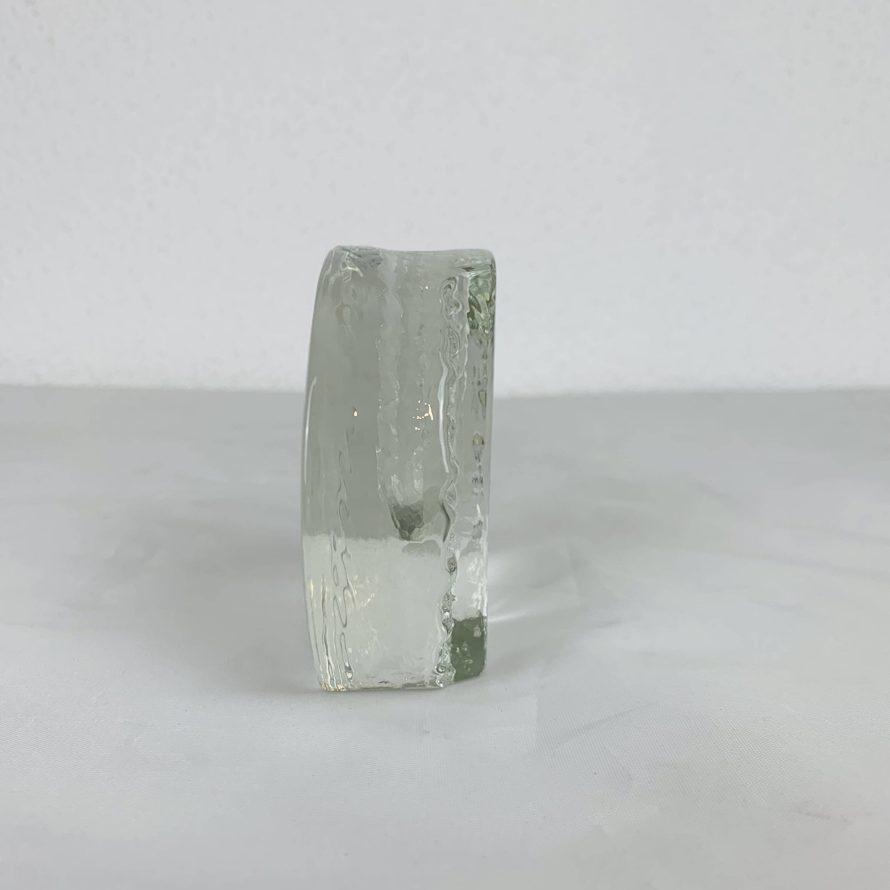 Walther Glass soliflore vase from the 70s, glass