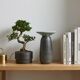 Vintage architectural vase in two-tone ceramic