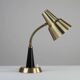Table / Desk Lamp Model 600/5 by Gemi — Swedish Modernism in Black & Brass, 1960s