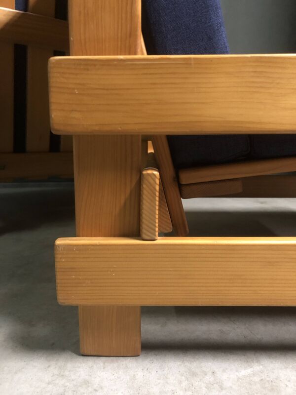 Rare paire de chaises longues niko kralj 'dota' system, années 1970