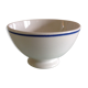 Old white bowl with blue gien porcelain eder