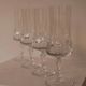 Crystal champagne glasses from France, set of 4