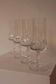 Crystal champagne glasses from France, set of 4
