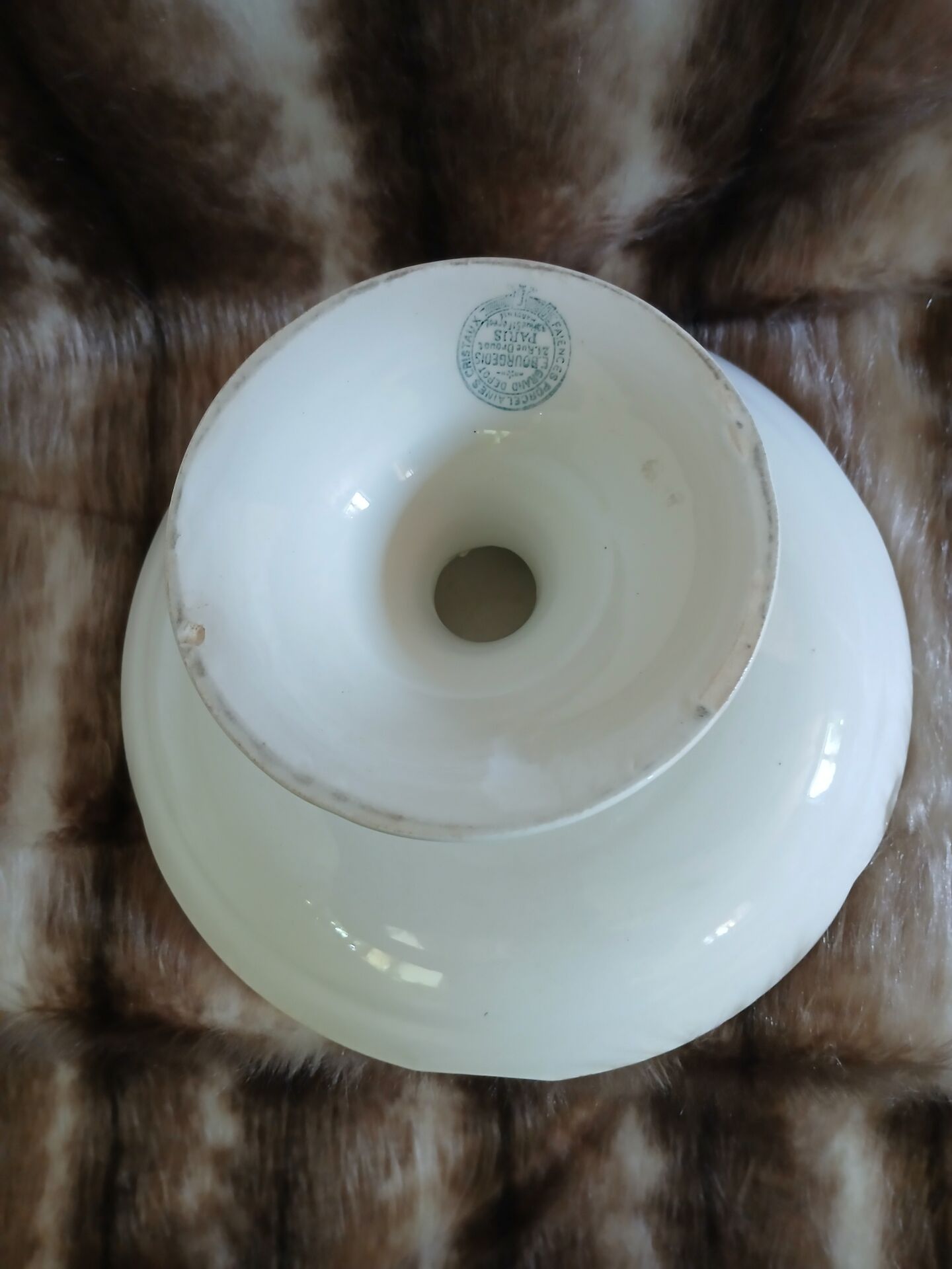 Antique compote dish "Grand dépôt Paris"
