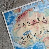 Vintage school map mdi: Africa-Europe physical.