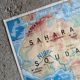 Vintage school map mdi: Africa-Europe physical.