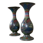 Pair of cloisonné vases, Japan, Meiji period, 19th century