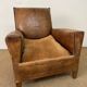 Leather club chair