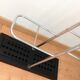 Chrome plated metal umbrella holder and black base 60/70 years