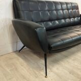 3-seater sofa and 2 vintage armchairs feet compass