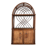 Vintage rattan shelf