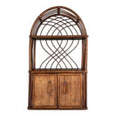 Étagère vintage en rotin