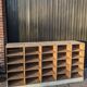 Wooden locker cabinet