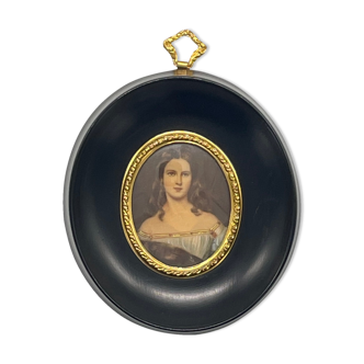 Miniature portrait de femme