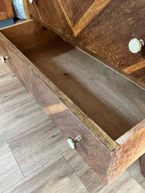 Commode marquetée  3 tiroirs