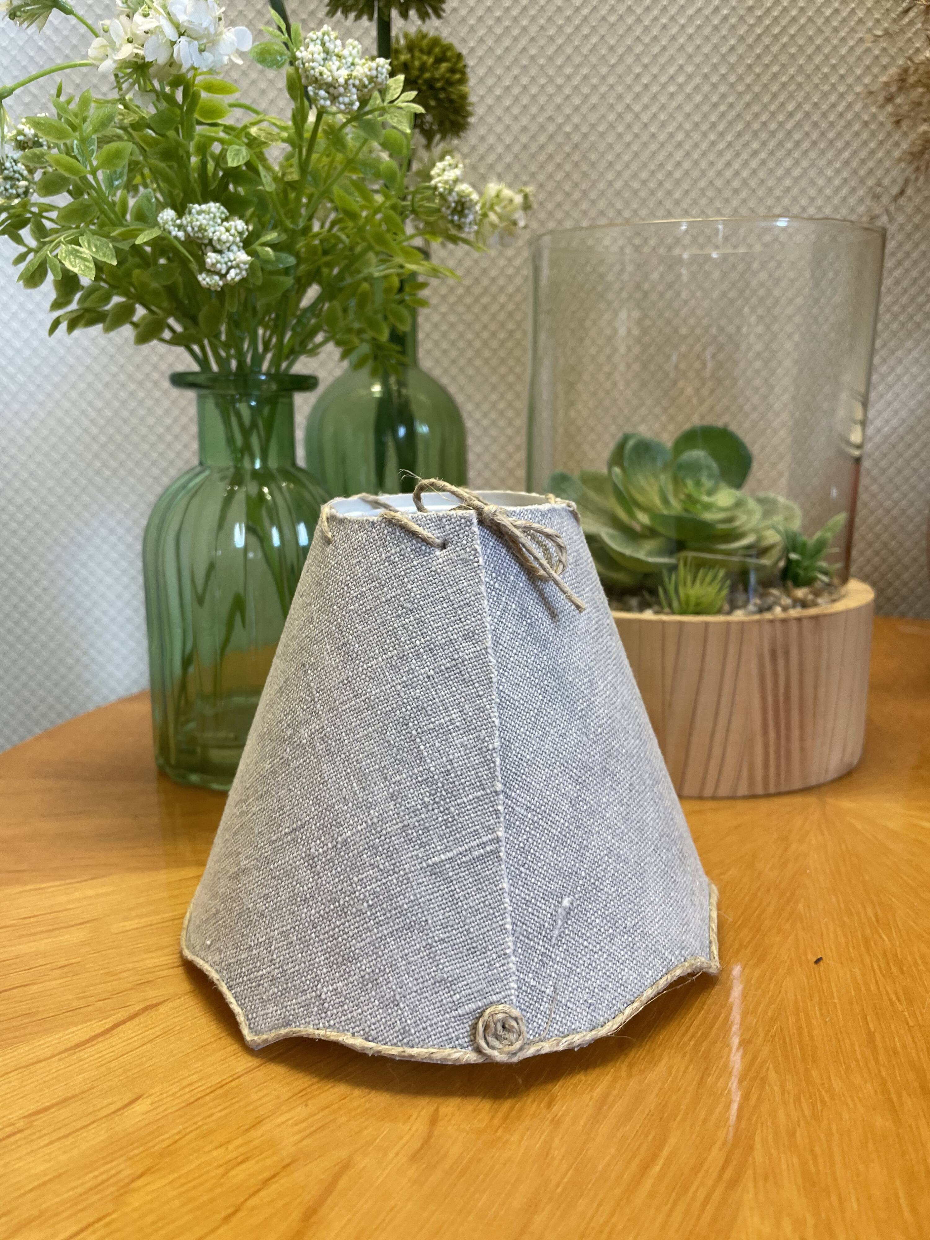 Lampshade flax festoons