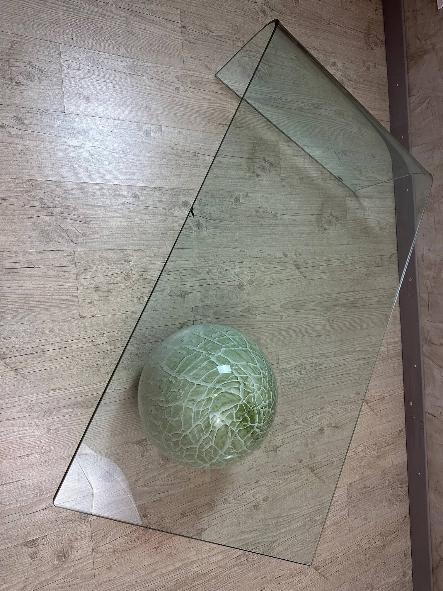 Reflex glass coffee table