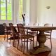 Monastery table - sun - in solid old oak - length 375 cm