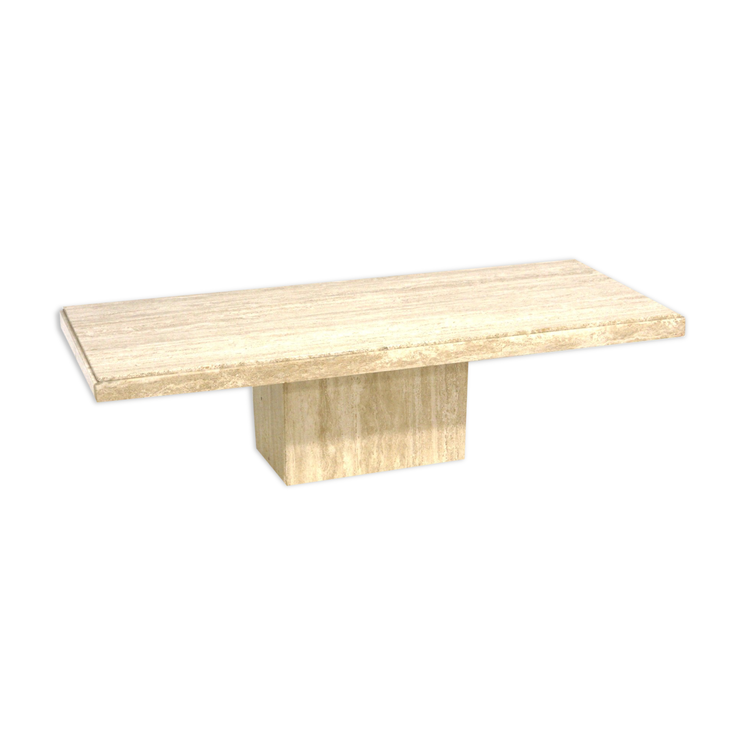 Travertine coffee table, Italy, 1970