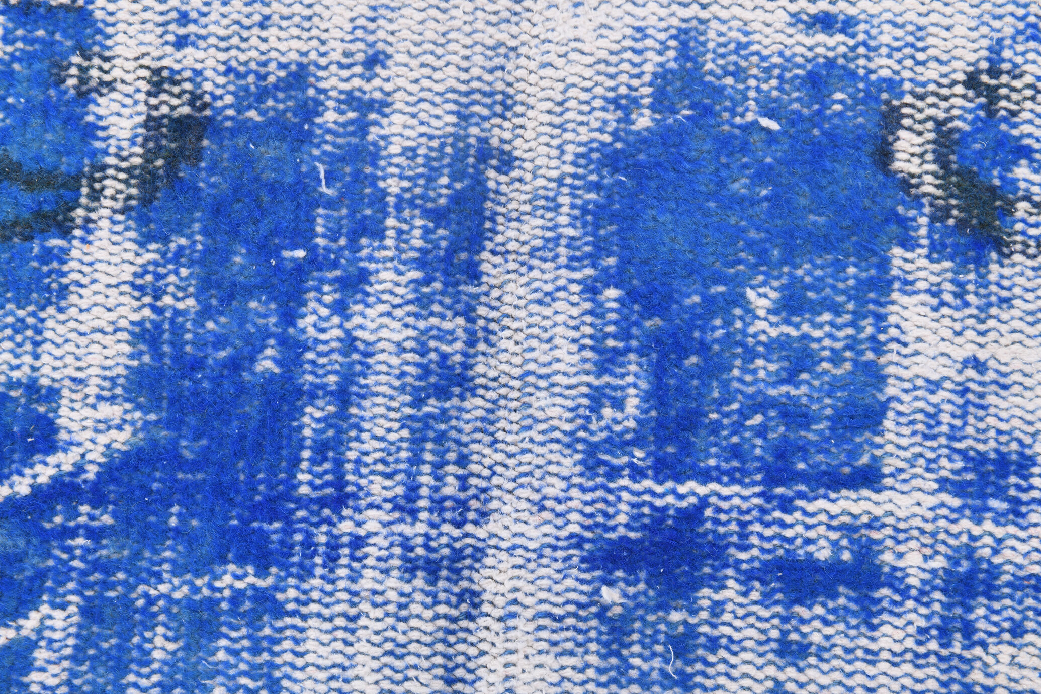 5x8 Faded Blue Handmade Wool Turkish Tapis Rug, 243x148Cm