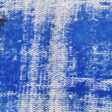 5x8 Faded Blue Handmade Wool Turkish Tapis Rug, 243x148Cm