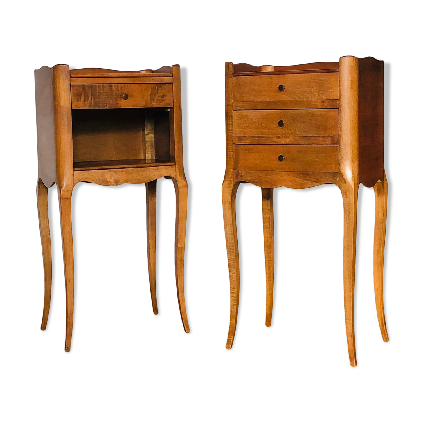 Pair of bedside or side tables Louis XV