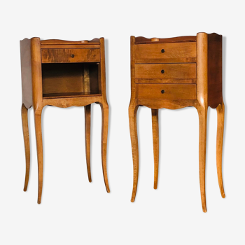 Pair of bedside or side tables Louis XV