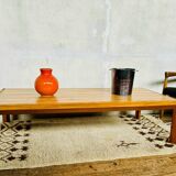 Vintage light wood coffee table from the 1960s