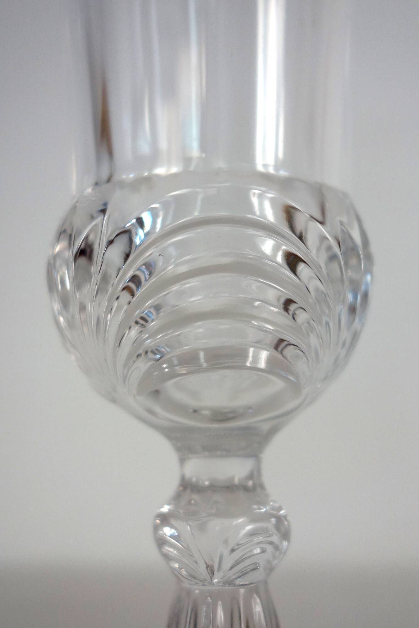 10 Royal Crystal Rock RCR champagne flutes 70s/80s