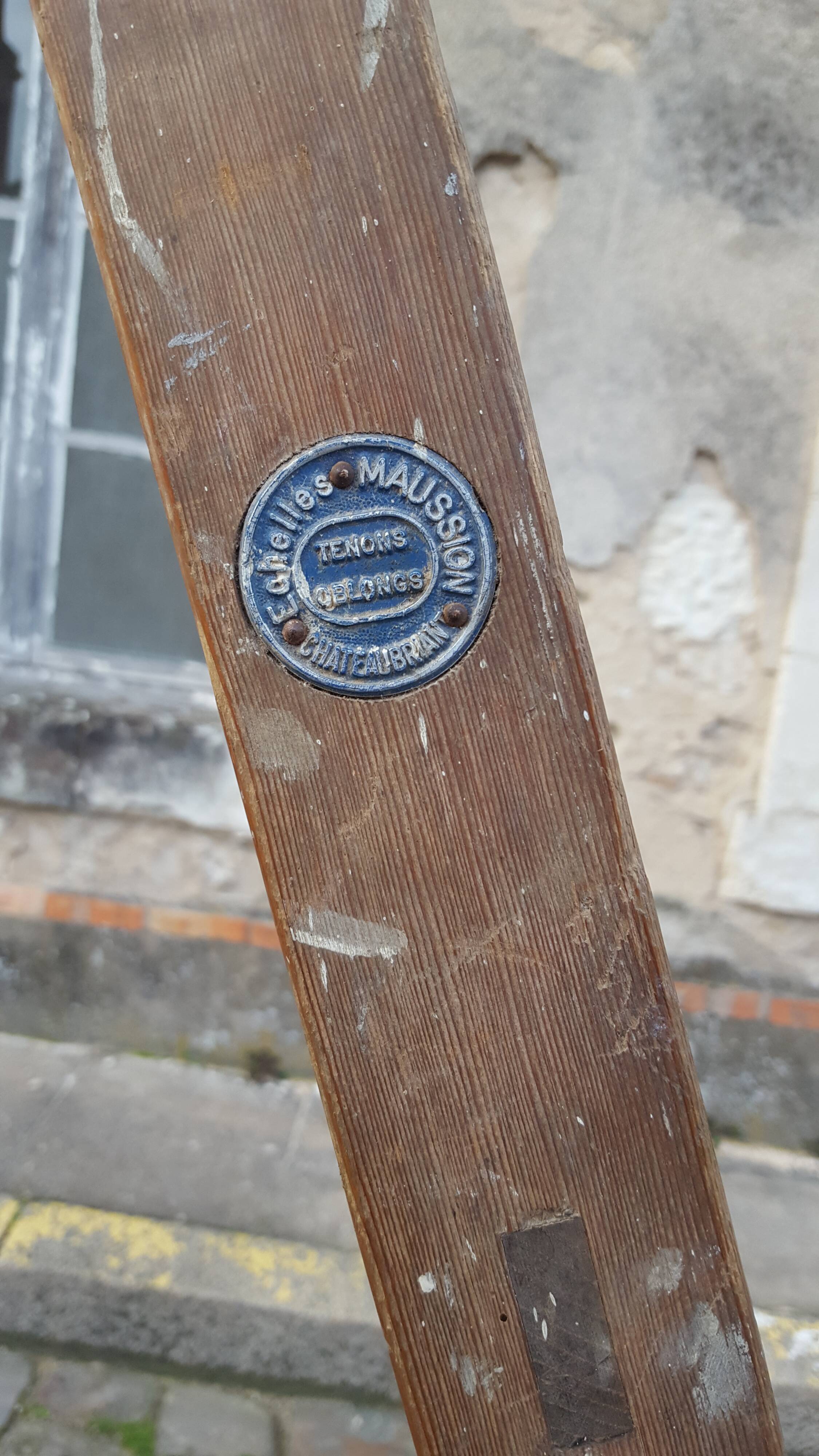 Large double wood ladder