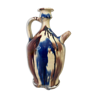 Vintage Multi-Colour Oil Decanter