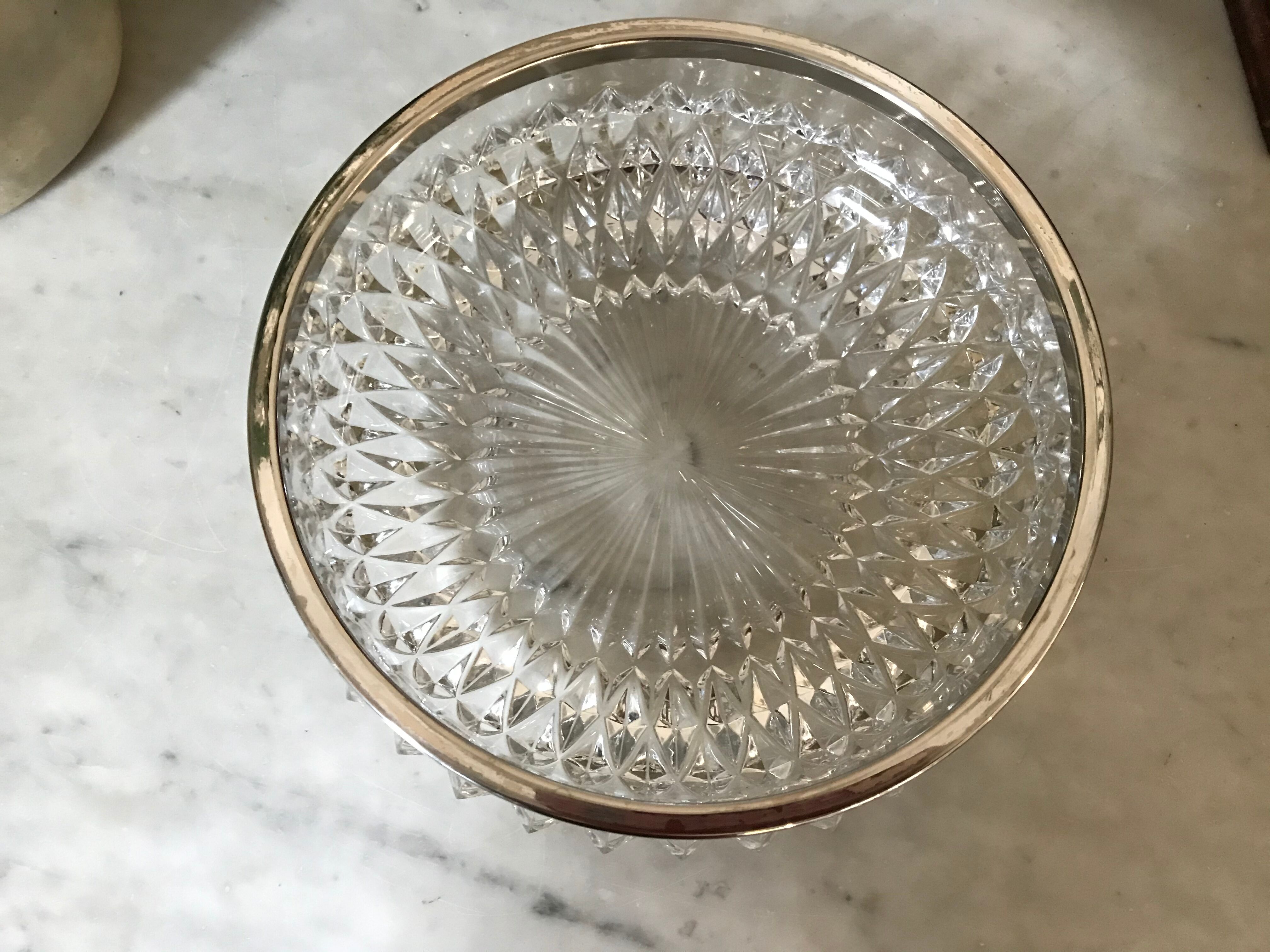 Crystal salad bowl