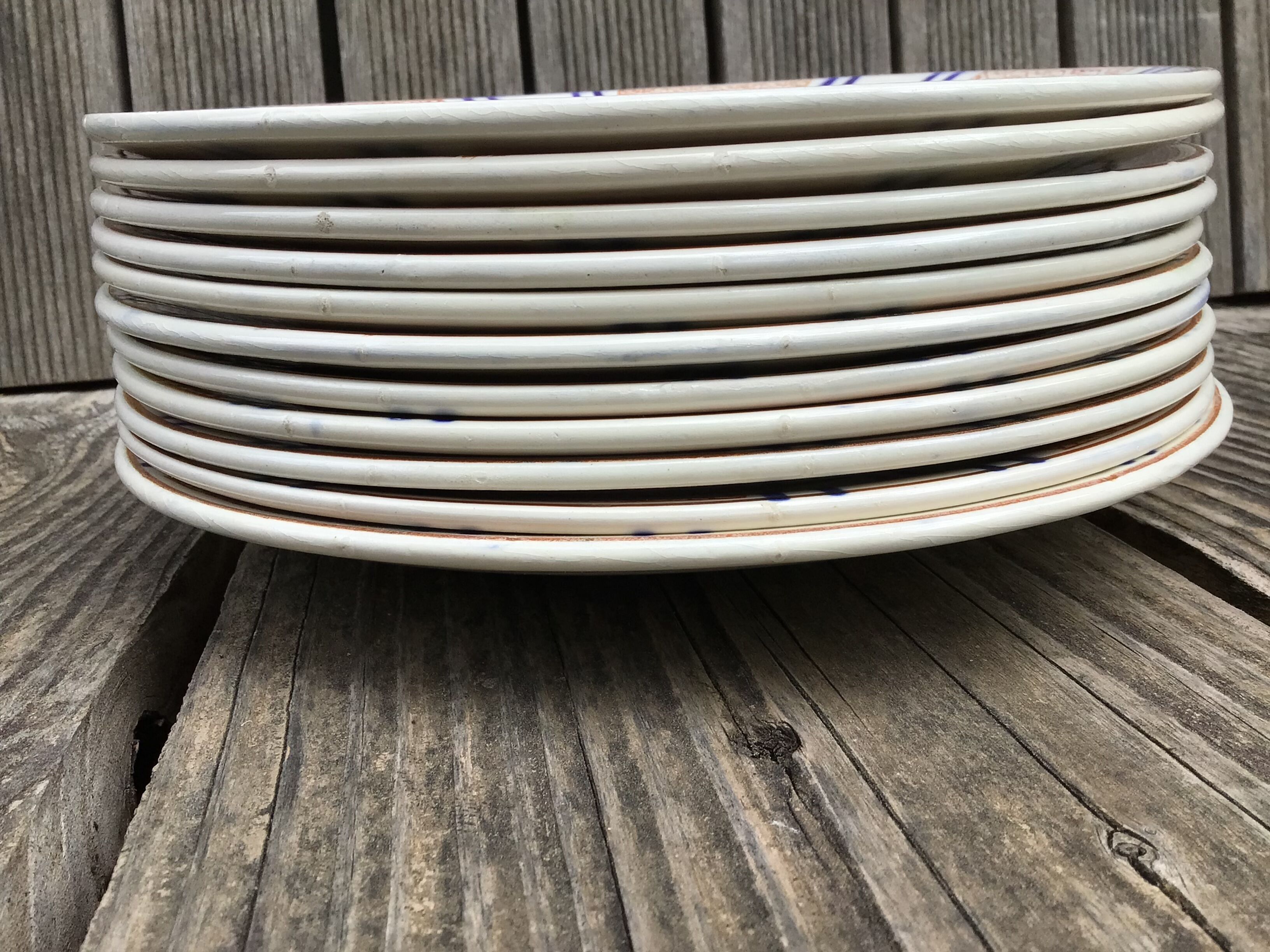 11 flat plates iron earth longwy carmen blue