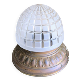 Plafonnier art déco quadrillé (L-0183-2)